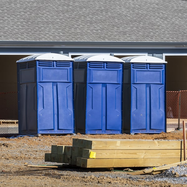 how often are the portable restrooms cleaned and serviced during a rental period in Des Moines WA